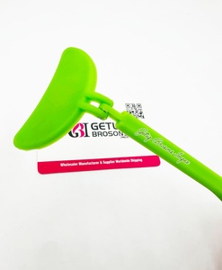 Miroir en plastique vert professionnel avec poignée pliante pour Extensions de cils personnalisation gratuite Instrument de beauté disponible - Product Image 2