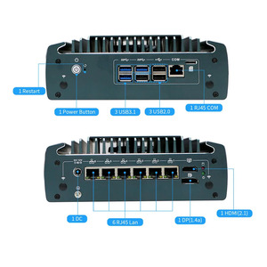 อุปกรณ์ไมโครไฟร์วอลล์ Partaker รุ่น Core I5 1235U I7 1255U เจนเนอเรชั่น 12 6x <span class=keywords><strong>2</strong></span>.5GbE DDR4 HD <span class=keywords><strong>2</strong></span>.1 DP 1.4A OPNsense ซอฟต์แวร์เราเตอร์ มินิพีซี - Product Image 5