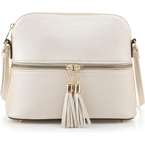 Sac à bandoulière décontracté pour femme en cuir PU grainé, sac à bandoulière léger pour tous les jours - Product Image 3