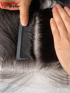 ผมแท้จากอินเดียแบบขายส่ง พร้อมเชือกผูกผมด้านหน้าแบบลูกไม้ มีผมเบบี้แฮร์ ผมตรงแบบอินเดีย - Product Image 4