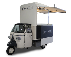 Triciclo Eléctrico para Comida, Carrito Móvil de Catering, Furgoneta de Comida Callejera de Tres Ruedas para Café, Pizza, Tacos, Helados, Snacks y Hot Dogs - Product Image 3