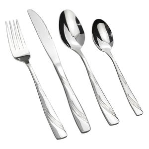 Juegos de cubiertos de lujo modernos Cubiertos de metal para el hogar y restaurantes Juegos de cena de moda con cubiertos de acero espejado - Product Image 3