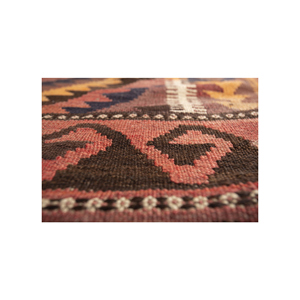 พรมขนสัตว์สีเบจและสีน้ำตาลแบบคลาสสิกของ Nayaab ลายเรขาคณิตสี่เหลี่ยมผืนผ้า ทำด้วยมือ สำหรับห้องนั่งเล่นหรือห้องนอน-Paem-1213 - Product Image 3