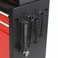 Armoire à outils roulante en acier SPCC robuste à 8 tiroirs, avec roues verrouillables, poignée ergonomique, design moderne pour garage et atelier