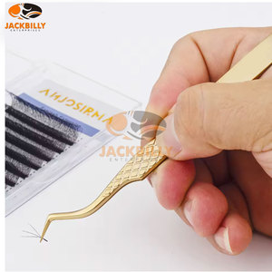 Pince à épiler en acier inoxydable de haute qualité pour extensions de cils Clip de précision 3D antistatique - Product Image 6