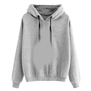 Moda mujer sudaderas con capucha manga larga gráfico pulóver suelto Jumper transpirable algodón Mujer sudadera sudaderas con capucha - Product Image 4