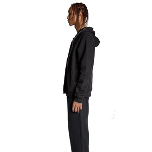 Sudaderas con capucha para hombre con cremallera completa en blanco con logotipo personalizado, 100% algodón, diseño OEM, ropa de calle con cremallera, sudaderas con capucha con cremallera de cara completa de peso pesado - Product Image 3