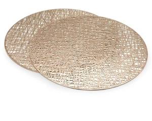 ที่รองจานโลหะสีทองรูปทรงกลมสำหรับตกแต่งในห้องครัวโต๊ะรับประทานอาหารด้านบนของบ้านโรงแรมร้านอาหาร - Product Image 6