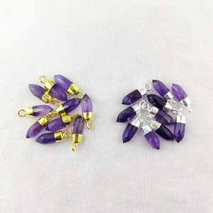 Colgante de Punta pequeña de calidad fantástica, colgante de lápiz de punta de piedra preciosa de estilo clásico con certificado IGI - Product Image 6