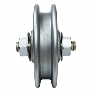 ลูกล้อประตูเลื่อนเหล็กชุบสังกะสี ขนาด 160 มม. รับน้ำหนัก 175 กก. ขนาด 14/17 มม. ผลิตภัณฑ์ HEINRICH BETZ & SONS สำหรับรั้ว ระแนง และประตู - Product Image 3