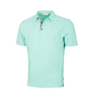 Factory Custom Men's Polo Shirts Short Sleeve Cotton Blend Tipped Casual Collared <b>Business</b> Quick Dry Polo Shirt - Product Image 1