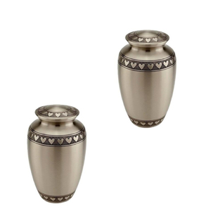 Antique Style Metal Cremation Urn Best Wholesale Price Home Decorative Funeral <b>Ashes</b> Storage Urn for Adults - Product Image 3