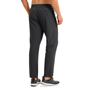 Pantalones Deportivos Casuales de Punto para Hombre al por Mayor, Pantalones con Bolsillos con Cremallera, Color Sólido, Estilo Jogger, Ropa Deportiva para Gimnasio - Product Image 3