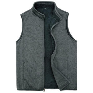 Veste polaire personnalisée pour l'extérieur en hiver avec impression de logo, broderie, veste chaude sans manches, mode Streetwear, usine OEM - Product Image 1