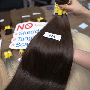 Cabello Vietnamita Natural Ondulado y Liso, 100% Virgen Sin Procesar, de un Solo Donante, para Salón de Belleza - Product Image 2