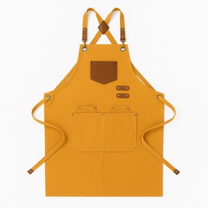 High Quality Bib Sleeveless <b>Work</b> <b>Apron</b> 100% Canvas Custom Logo Cotton Customized Color Waterproof 1-4 Pockets Customized Packing - Product Image 4