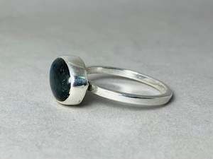 สินค้ามาใหม่เครื่องประดับเงินลาบราดอไรต์สีฟ้าแหวนเงินอัญมณีน่ารักดีไซน์แบบวินเทจแหวน925เงินสเตอร์ลิง - Product Image 4