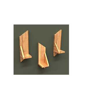 Articles de décoration murale en bois faits à la main ornements rétro artisanat naturel fait à la main et forme ronde et vente - Product Image 2