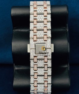 Premium Quality Fully Iced Out Two Tone Luxury Silver Original Hip Hop Green Dial <b>Men</b> Moissanite Diamond Wrist <b>Watch</b> - Product Image 6