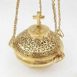 Quemador de incienso de carbón antiguo PraiseFume Holy Flame, incensario de latón hecho a mano para misas y ofrendas espirituales - Product Image 5