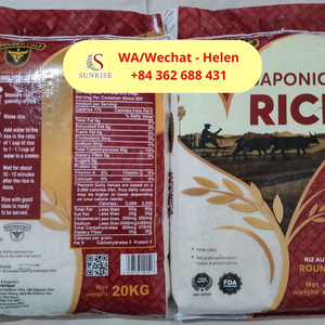 Alta calidad Sunrise Japonica grano corto textura suave Sushi arroz estilo fresco supermercado estándar exportación suministro precio barato - Product Image 4