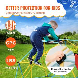 <span class=keywords><strong>D</strong></span>ôme <span class=keywords><strong>d</strong></span>'<span class=keywords><strong>escalade</strong></span> extérieur de 8 pieds pour enfants, <span class=keywords><strong>d</strong></span>ôme <span class=keywords><strong>d</strong></span>'<span class=keywords><strong>escalade</strong></span> <span class=keywords><strong>avec</strong></span> <span class=keywords><strong>toboggan</strong></span>, équipement de terrain de jeu pour enfants, structure <span class=keywords><strong>d</strong></span>'<span class=keywords><strong>escalade</strong></span> - Product Image 5