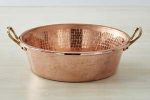 Bol de service en cuivre avec doublure en acier inoxydable assurant la sécurité alimentaire, une durabilité supérieure et une expérience de nettoyage facile - Product Image 5