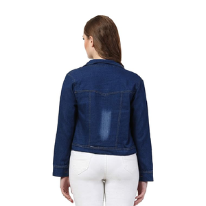 Fournisseur du Bangladesh - Veste en jean décontractée pour femmes, personnalisable, tendance, respirante, écologique, pour la saison hivernale, de haute qualité - Product Image 3