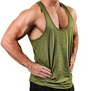 Camisetas sin mangas de alta calidad para hombre, camisetas sin mangas acanaladas de corte cuadrado, camisetas sin mangas personalizadas para gimnasio al por mayor, camiseta sin mangas para hombre - Product Image 1