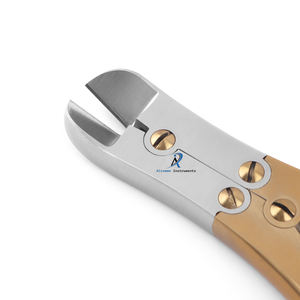 เครื่องตัดกระดูกแบบแมนนวลพร้อมเคลือบทอง PVD เครื่องมือผ่าตัดออร์โธปิดิกส์ที่มีความแม่นยำสูงทนทานต่อการเกิดสนิม - Product Image 2