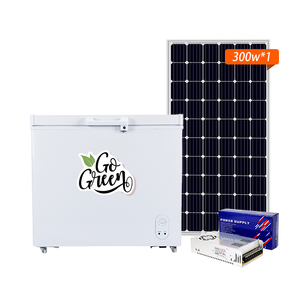 Congélateur coffre à panneau solaire à entraînement direct de haute qualité à faible consommation d'énergie de 208 litres porte unique pour la cuisine d'hôtel - Product Image 1