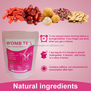 Kräutertee für die Gebärmuttergesundheit der Frau unterstützt das hormonelle Gleichgewicht und die Menstruationsgesundheit. Natürlicher Gebärmuttertee, warmer Tee. - Product Image 3