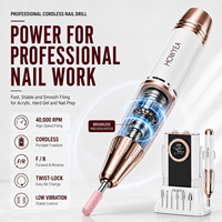 Machine à ongles sans fil professionnelle 40000 tr/min, 85W, sans balais, rechargeable, perceuse électrique pour manucure, 7800mAh, pour salon