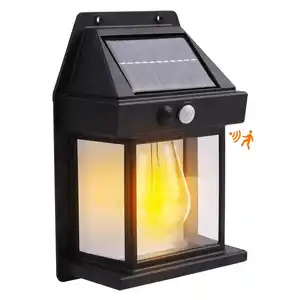 Manufacturers Solar Motion Sensor Led Retro Wall Outdoor Light Lamp Outdoor Led Solar Security Garden Light Motion Sensor