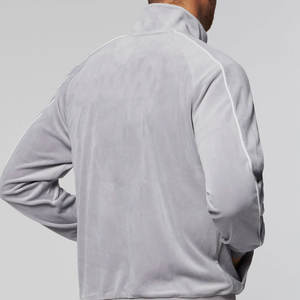 Survêtements de jogging 2 pièces en velours léger pour homme, grande taille, avec logo personnalisé, pantalon de jogging respirant, hiver - Product Image 2