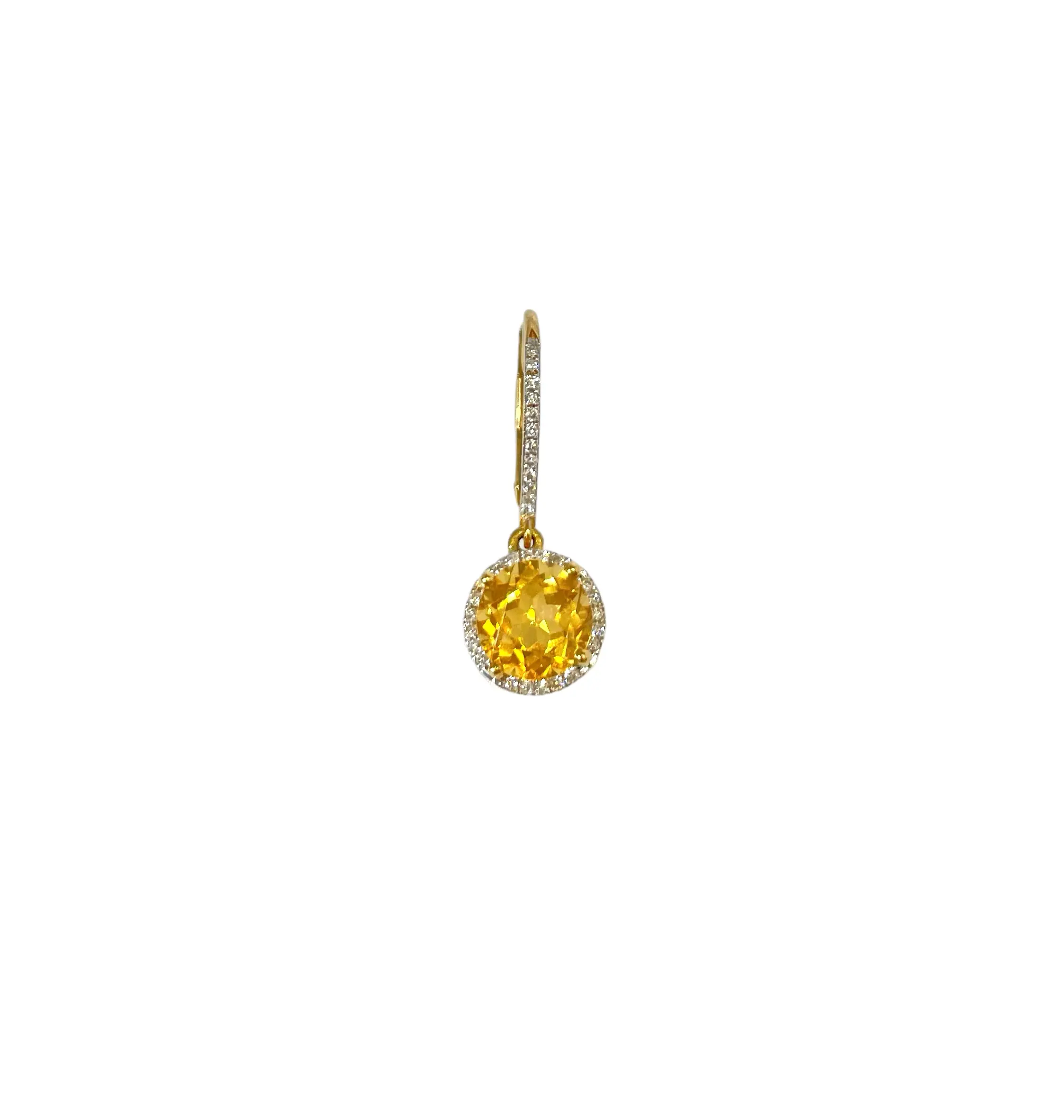 Brinco de ouro 18K AMARELO DIAMANTE