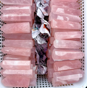 หอหินควอทซ์สีชมพูขนาดใหญ่ประดับหินอัญมณีธรรมชาติสีชมพูกุหลาบควอทซ์ชี้เป็นกลุ่มหินควอตซ์คริสตัล - Product Image 6