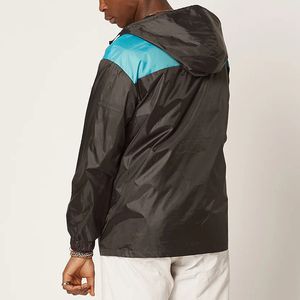 Chaqueta Cortavientos Ligera de Alta Calidad Personalizada 100% Poliéster con Media Cremallera para Hombre - Product Image 2