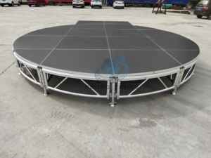 Moderne runde Kreis hochzeits bühne mit matti ertem Aluminiumrahmen-Fachwerk-Sperrholz material - Product Image 3