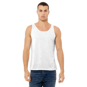 Side Seamed Retail Fit 100% Airlume Combed and Ring Spun Cotton 32 Single 4.2 oz Ash Unisex Jersey Tank - Product Image 1