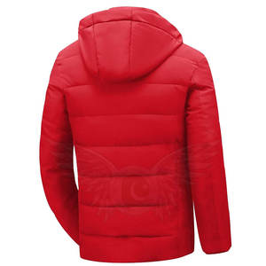Veste d'hiver en duvet à manches longues avec logo personnalisé pour hommes tissu de haute qualité dernier cri sur mesure - Product Image 2