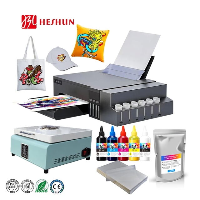 HESHUN New L8050 for Epson DTF Printer A4 Inkjet T-shirt Heat Transfer Printing Machine DTF Printer for Small Business Startup