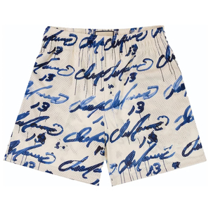 Short EE en maille de polyester personnalisé de haute qualité Short en maille EE à séchage rapide mi-respirant solide motif de feu Sublimation de cordon Short en maille EE - Product Image 1