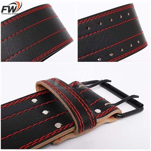 Cinturón de Cuero Personalizable de Alta Calidad para Levantamiento de Pesas, Gimnasio, Fitness, Culturismo y Powerlifting con Diseño de Logotipo Personalizado - Product Image 2