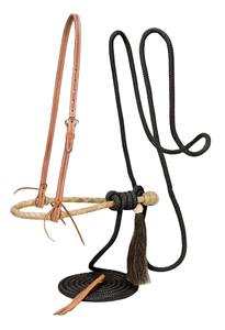 Juego de Bosal y Mecate de Cuero Genuino Estilo Western con Cuerda de 4 Metros para Entrenamiento y Montar a Caballo Estilo Vaquero - Product Image 2