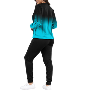 Survêtement deux-pièces respirant à double ombrage pour adultes, taille normale, vêtements de sport d'hiver, pulls à capuche et pantalons, style d'ensemble - Product Image 2