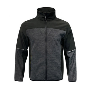 Fabricant de vêtements sur mesure, veste polaire à col montant pour homme avec fermeture éclair intégrale et coque souple - Product Image 1