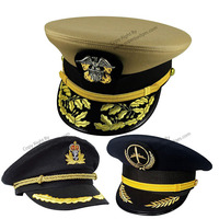 Gorra de capitán adulto Stain Yacht Boat Ceremonial Sailor Sea Marine Ceremonial Visor Cap Hat