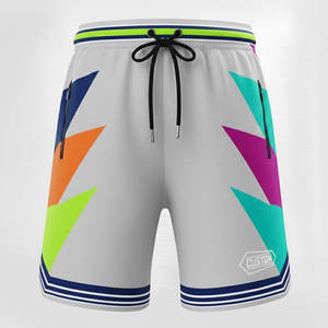 Pantalones Cortos Clásicos de Baloncesto de Pana con Rayas Laterales en Contraste, Impermeables y Transpirables para un Rendimiento Duradero en la Cancha - Product Image 1