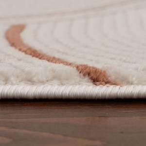 Tapis en jute tissé à la main pour salon, design géométrique rectangulaire en crème-terre par Netline Home - Product Image 4